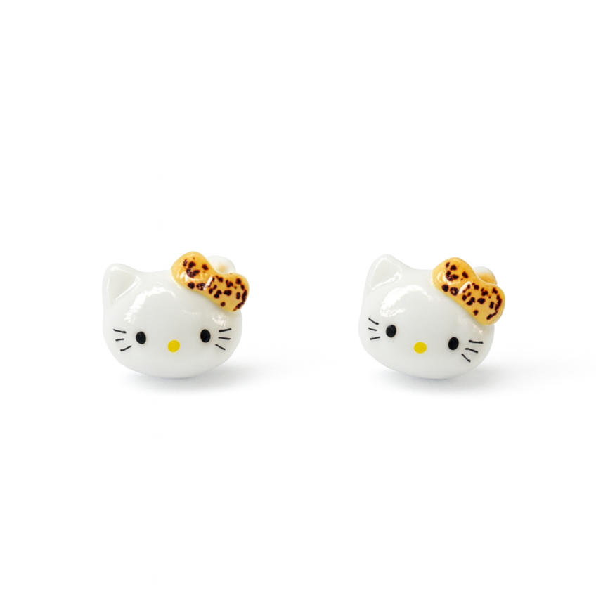 Sunglasses Kitty Hypoallergenic Stud Earrings