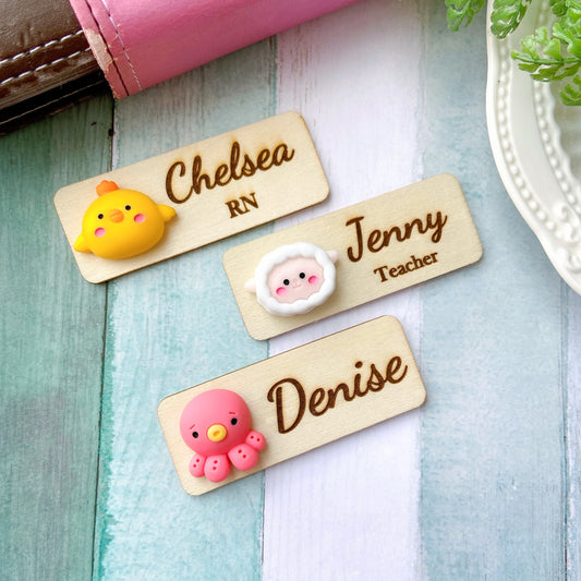3D Chick Animals Personalised Name Tag