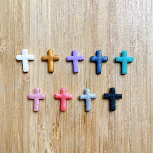 Personalized Wooden Cross Keychain with Name – Handmade Christian Gift