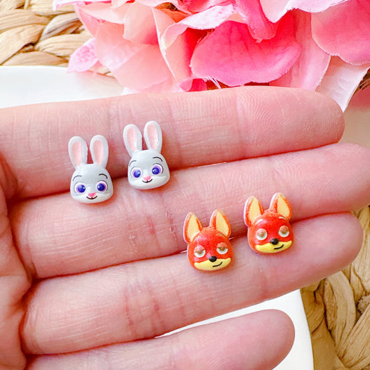 Nick Wilde Fox Hypoallergenic Stud Earrings