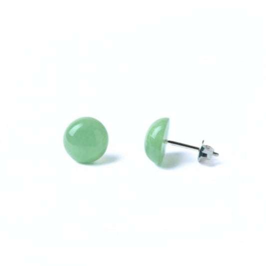 Aventurine 8mm/10mm Round Natural Stone Earrings