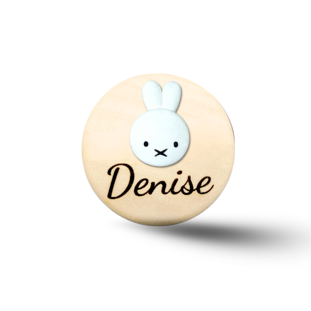 Handmade 3D Frog Personalized Name Badge Reel