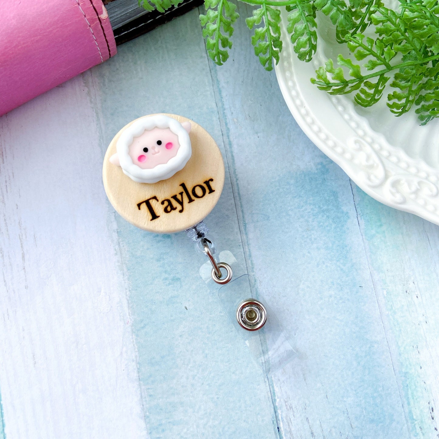 3D Chick Personalized Name Badge Reel