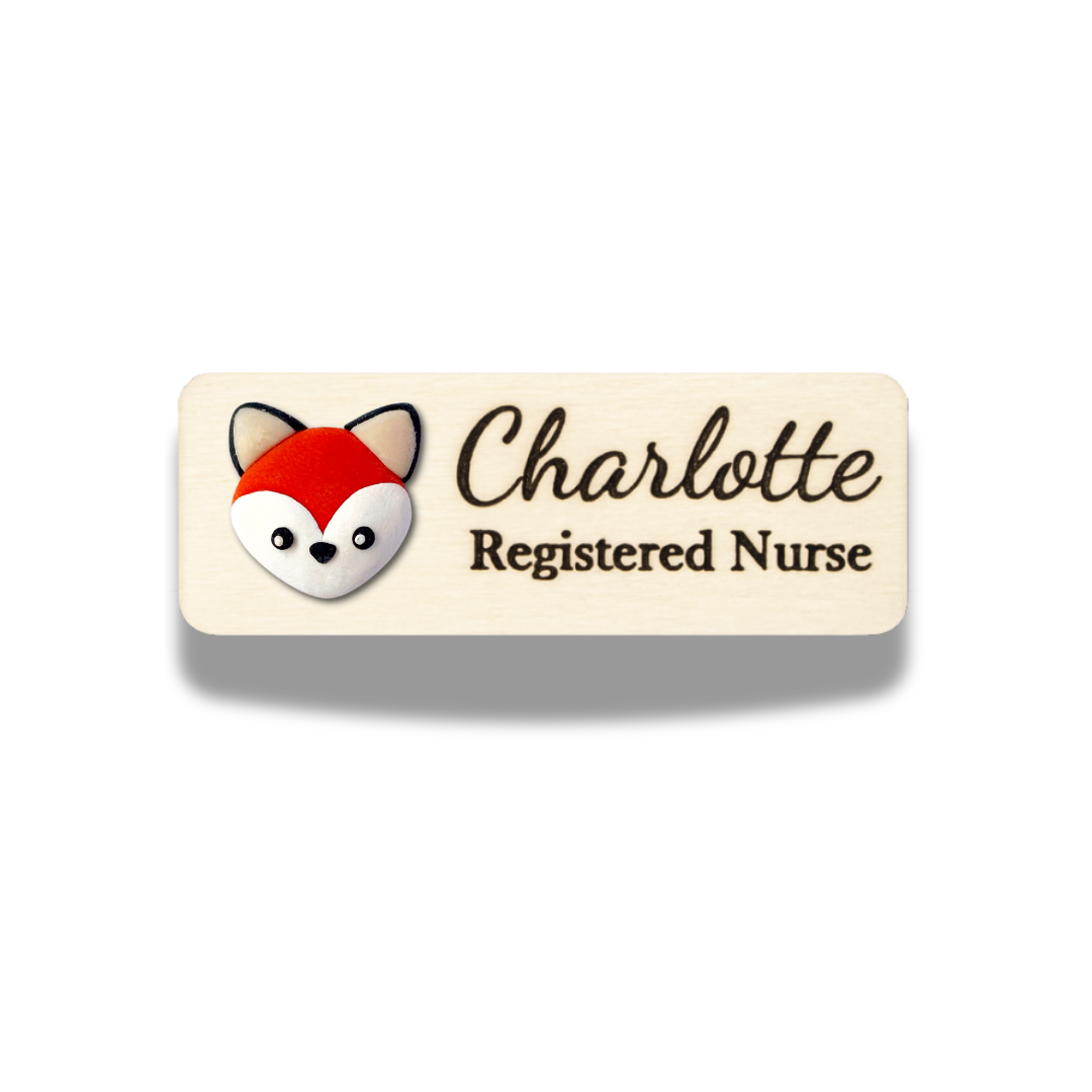 Handmade 3D Bear Personalised Name Tag