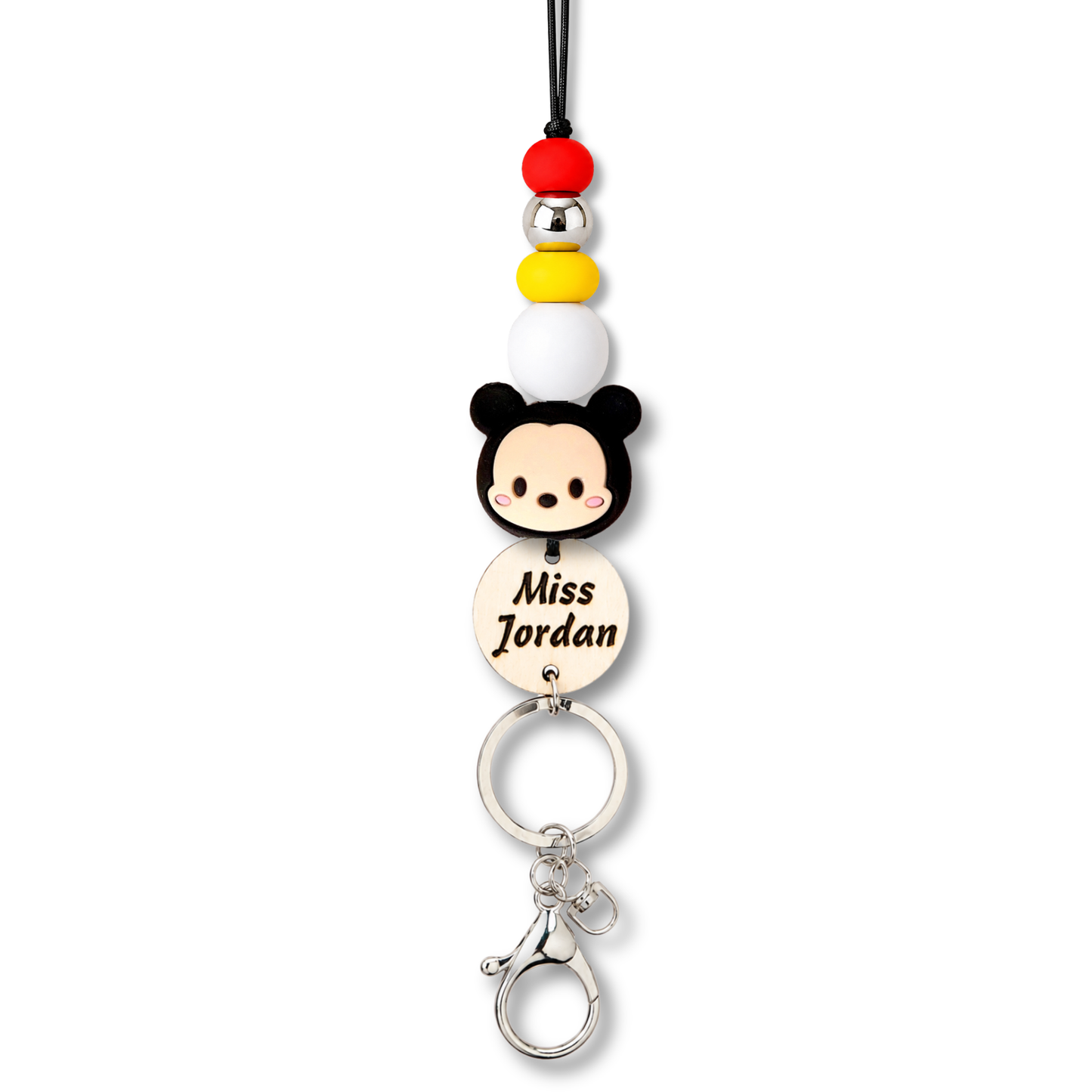 Minnie Mouse Teacher ID Key Lanyard