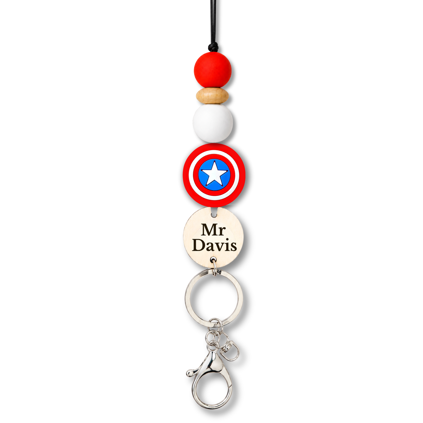 Supreman Suprehero Inspired Personalized ID Key Lanyard