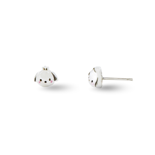 Tiny Pochacco Dog Inspired Hypoallergenic Stud Earrings