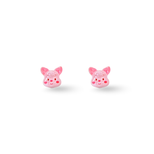 Piglet Pig Hypoallergenic Stud Earrings