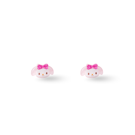 Tiny Pink Bow My Melody Inspired Hypoallergenic Stud Earrings