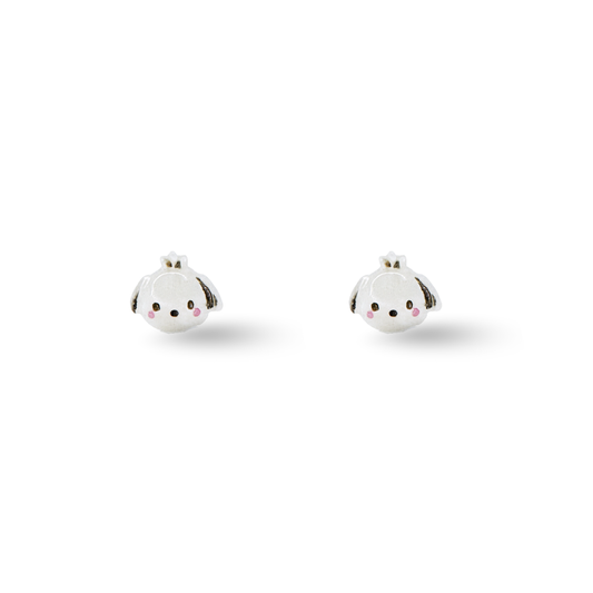 Tiny Pochacco Dog Inspired Hypoallergenic Stud Earrings
