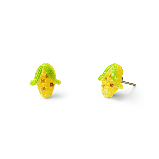 Corn Crystal Clear Fruit Earrings