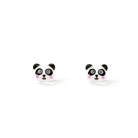 Tiny Panda Crystal Jelly Hypoallergenic Stud Earrings
