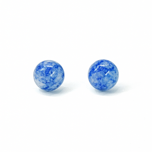 Lapis lazuli 8mm/10mm Round Natural Stone Earrings