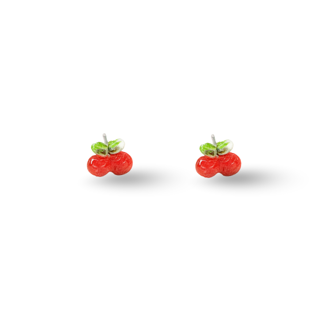 Tiny Lemon Fruit Hypoallergenic Stud Earrings