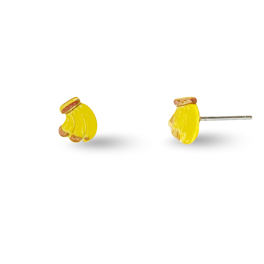 Tiny Banana Fruit Hypoallergenic Stud Earrings