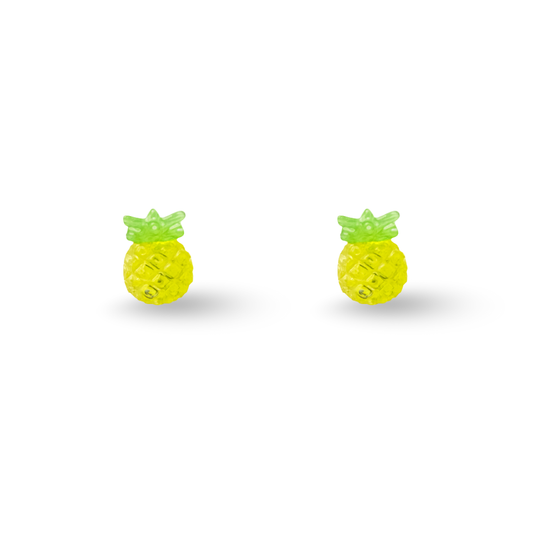 Tiny Pineapple Fruit Hypoallergenic Stud Earrings