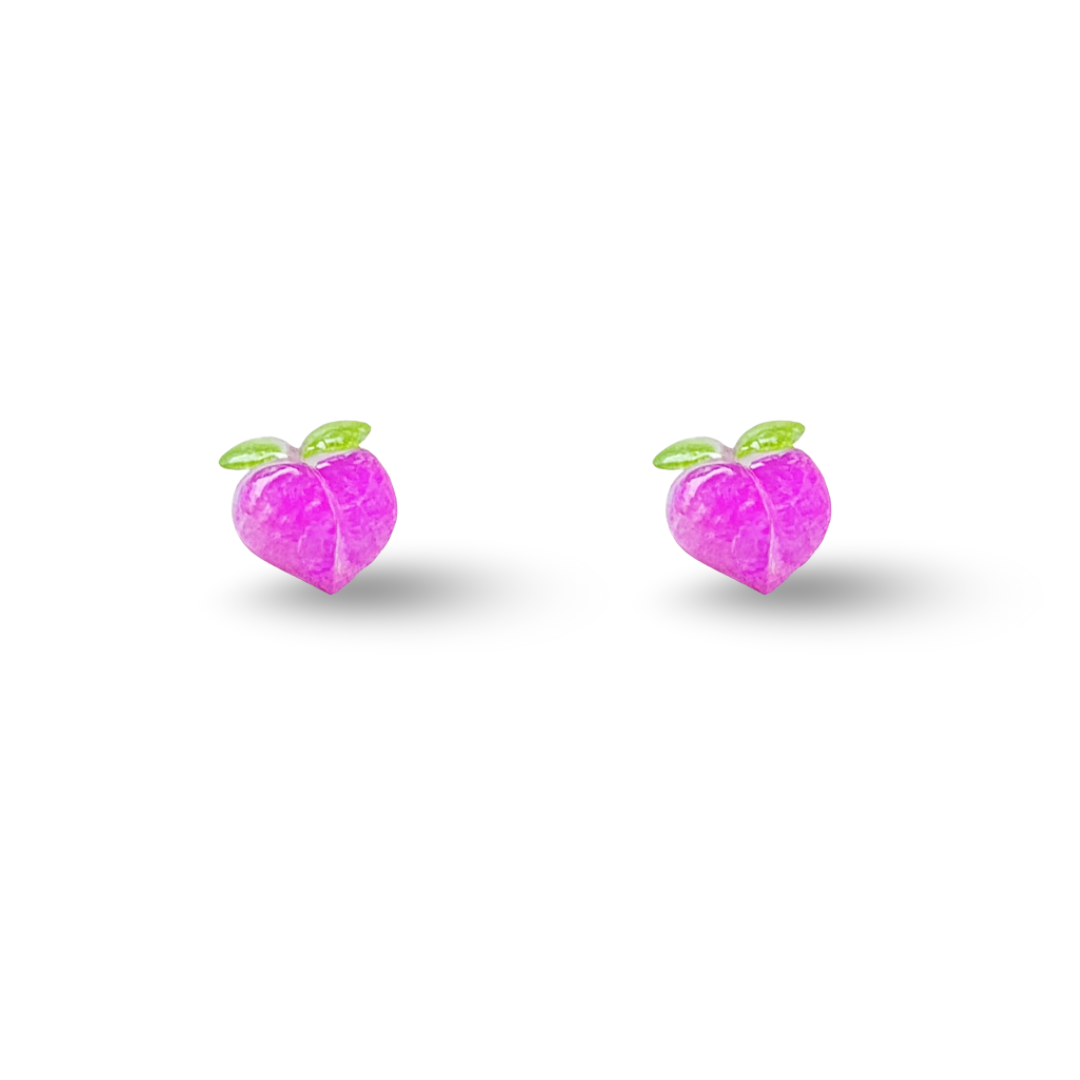 Tiny Lemon Fruit Hypoallergenic Stud Earrings