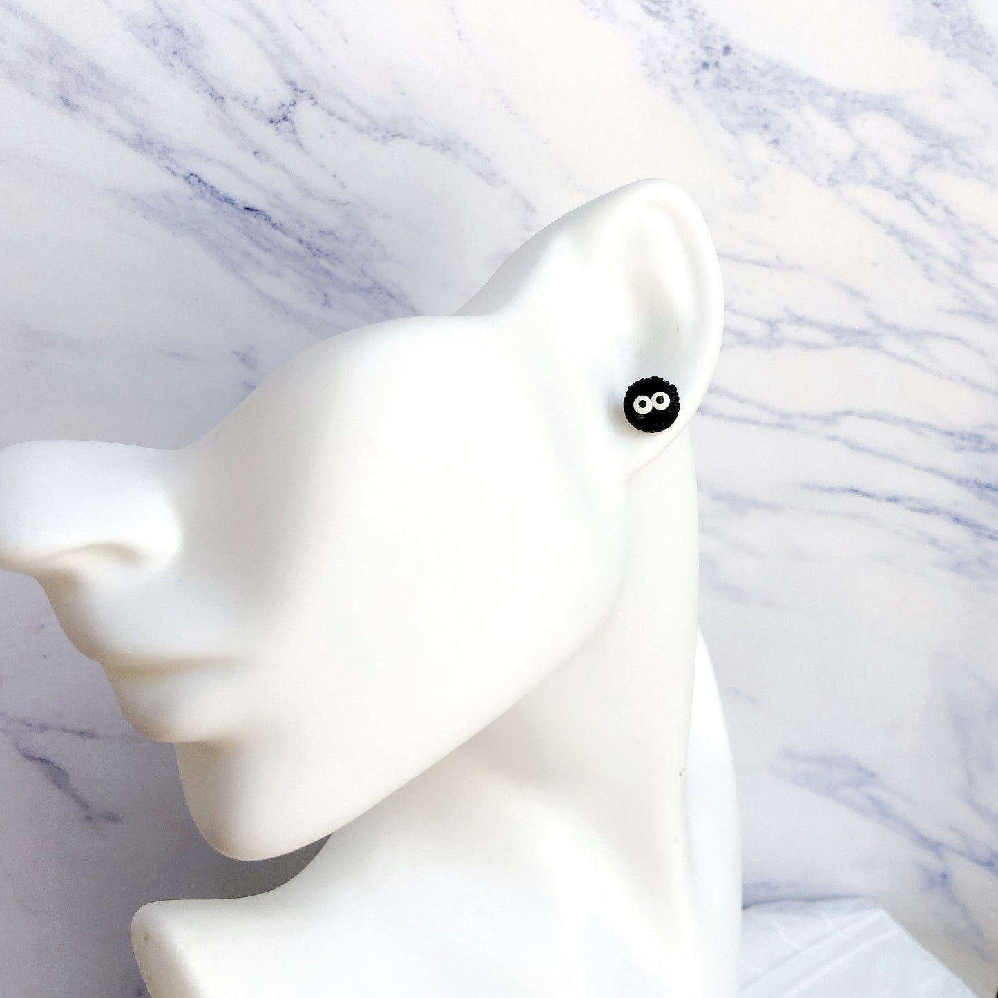 Soot Sprite Polymer Clay Hypoallergenic Stud Earrings