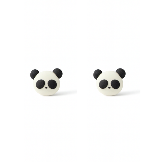 Panda Polymer Clay Hypoallergenic Stud Earrings
