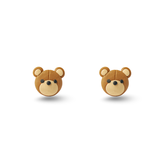 Teddy Bear Polymer Clay Hypoallergenic Stud Earrings