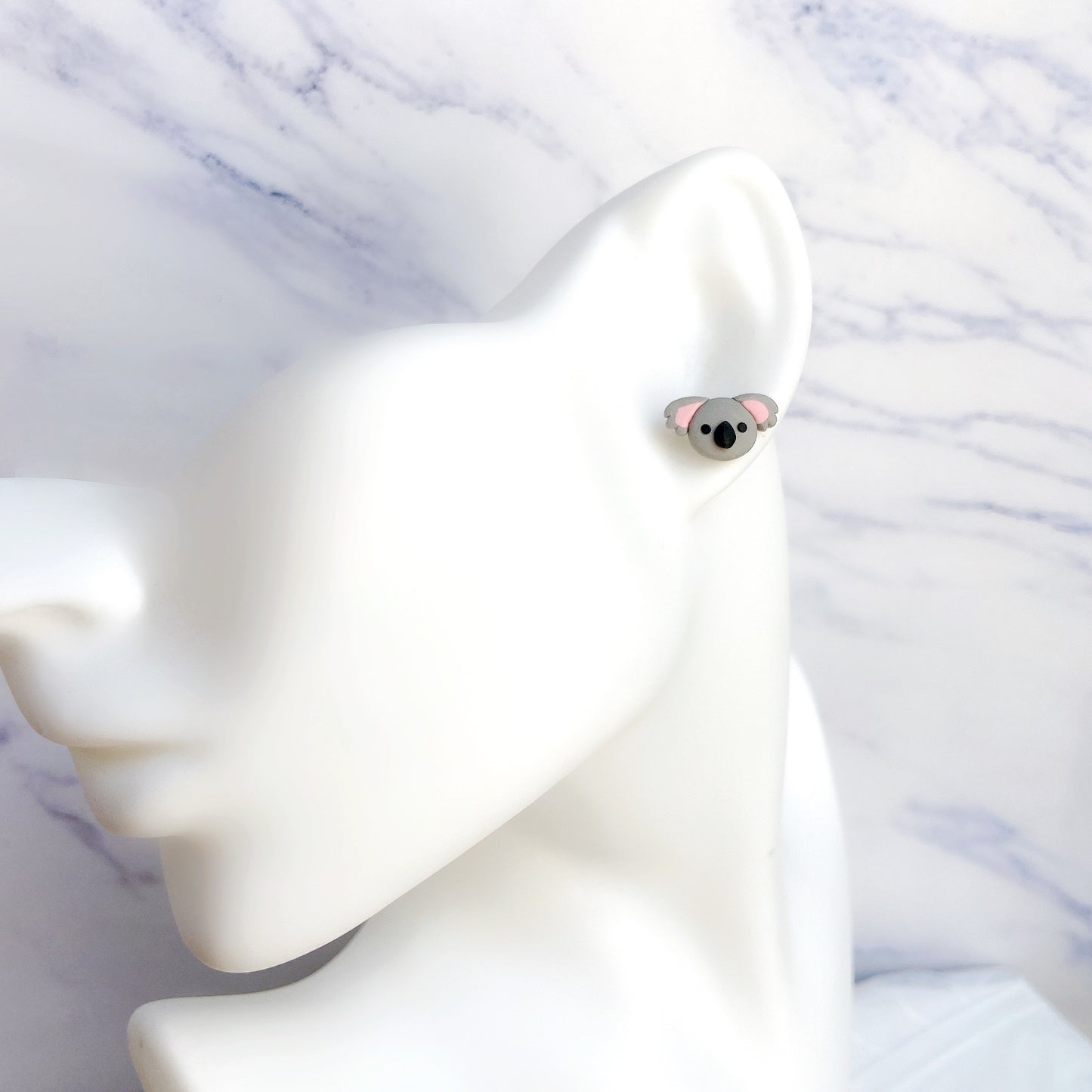 Koala Polymer Clay Hypoallergenic Stud Earrings