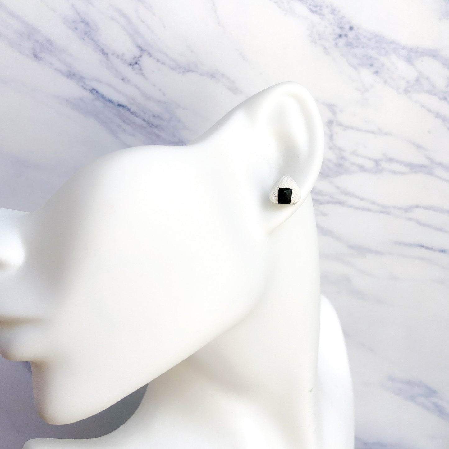 Onigiri Rice Ball Polymer Clay Hypoallergenic Stud Earrings