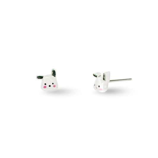 Mini Pochacco Dog Inspired Hypoallergenic Stud Earrings