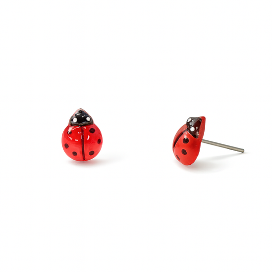 Mini Ladybugs Hypoallergenic Stud Earrings