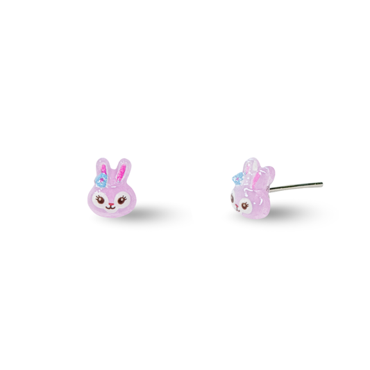 Tiny StellaLou Rabbit Inspired Hypoallergenic Stud Earrings