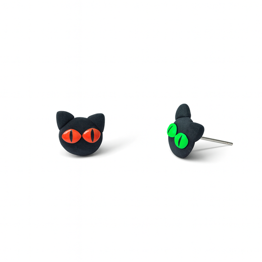 Bunny and Carrot Polymer Clay Hypoallergenic Stud Earrings
