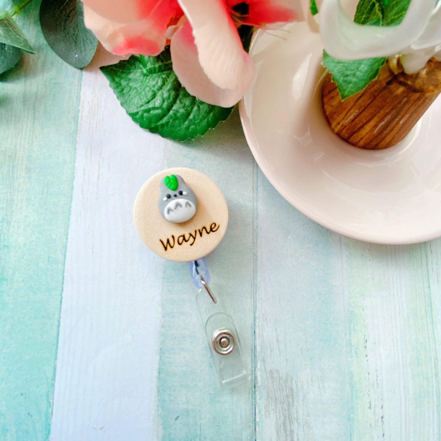 Handmade 3D Koala Personalized Name Badge Reel