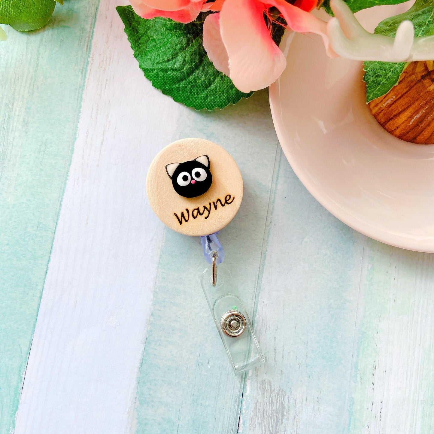 Handmade 3D Koala Personalized Name Badge Reel
