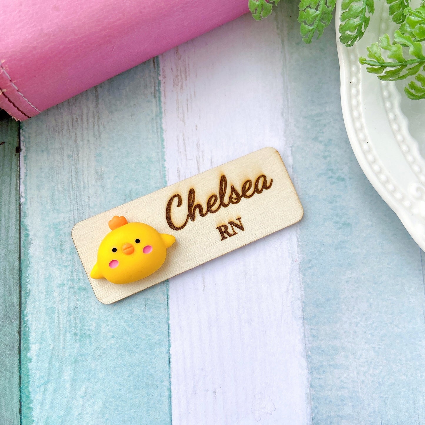 3D Chick Animals Personalised Name Tag