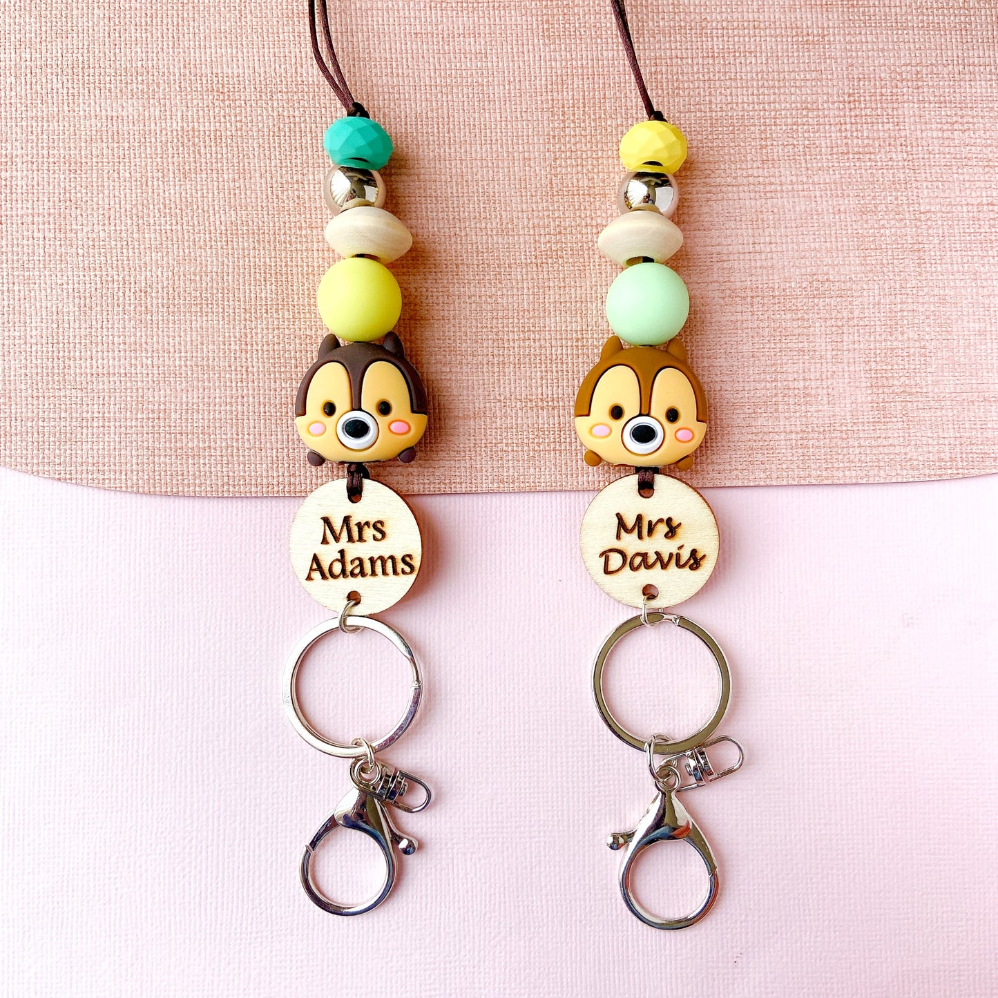Chip 'n Dale Teacher ID Key Lanyard