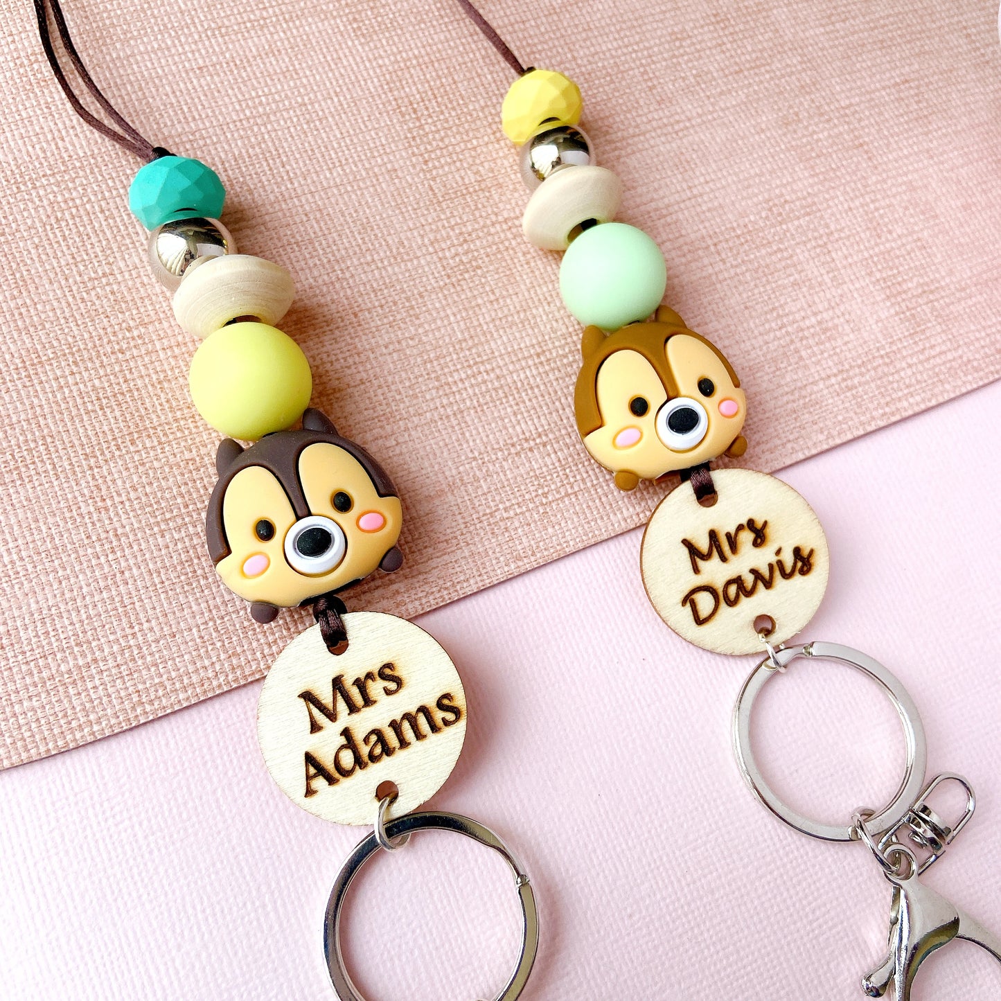 Chip 'n Dale Teacher ID Key Lanyard