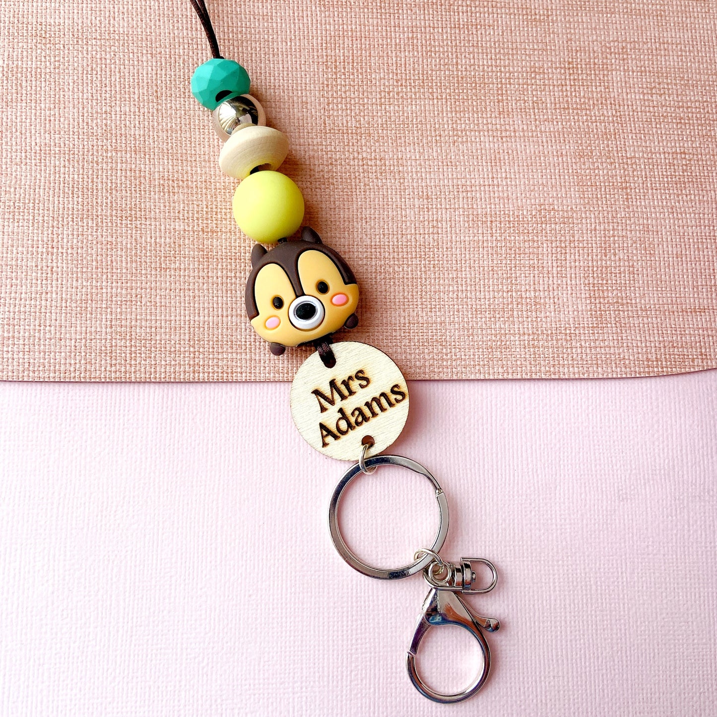 Chip 'n Dale Teacher ID Key Lanyard