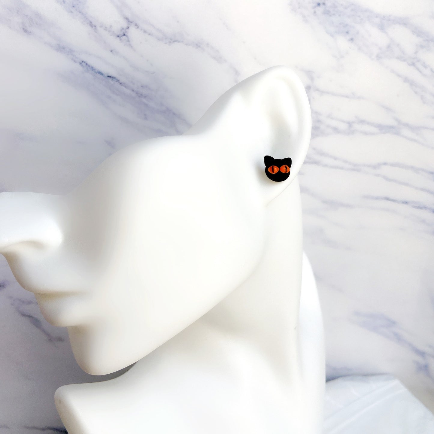 Bunny and Carrot Polymer Clay Hypoallergenic Stud Earrings