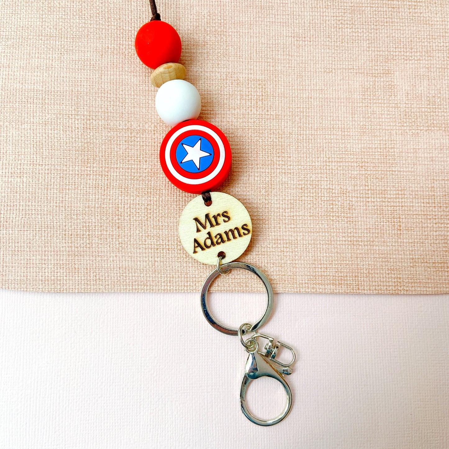 Suprehero Inspired Personalized ID Key Lanyard