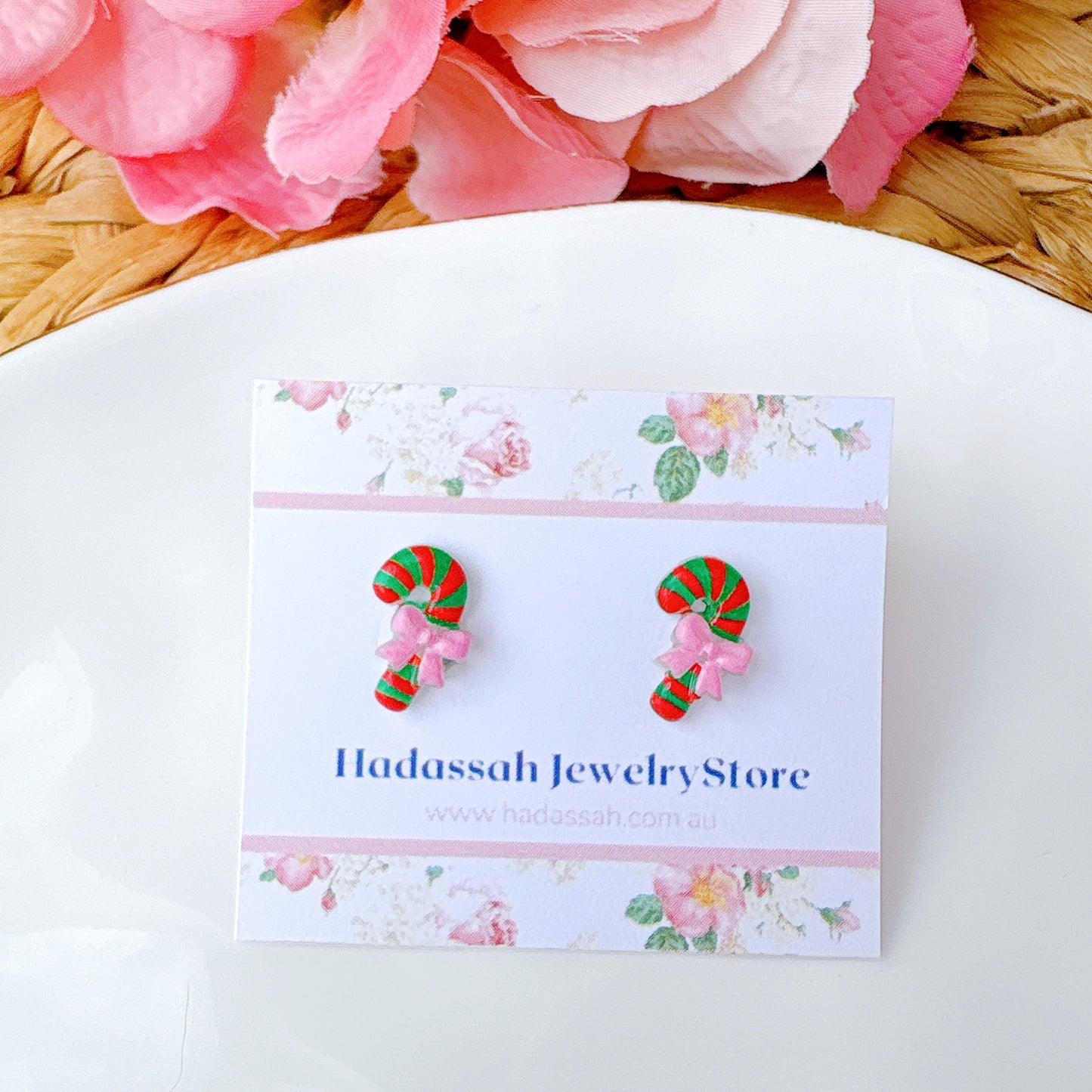 Snowman Christmas Joy Surgical Steel Hypoallergenic Stud Earrings