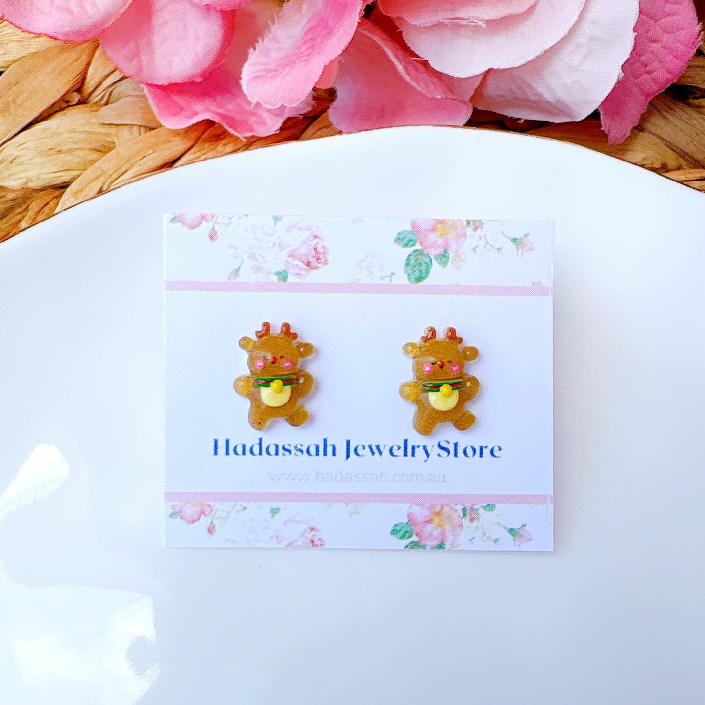 Snowman Christmas Joy Surgical Steel Hypoallergenic Stud Earrings