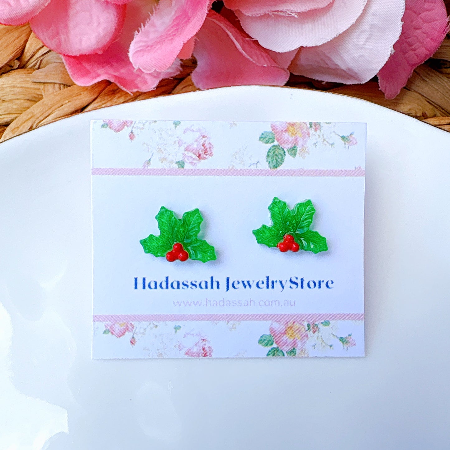 Snowman Christmas Joy Surgical Steel Hypoallergenic Stud Earrings