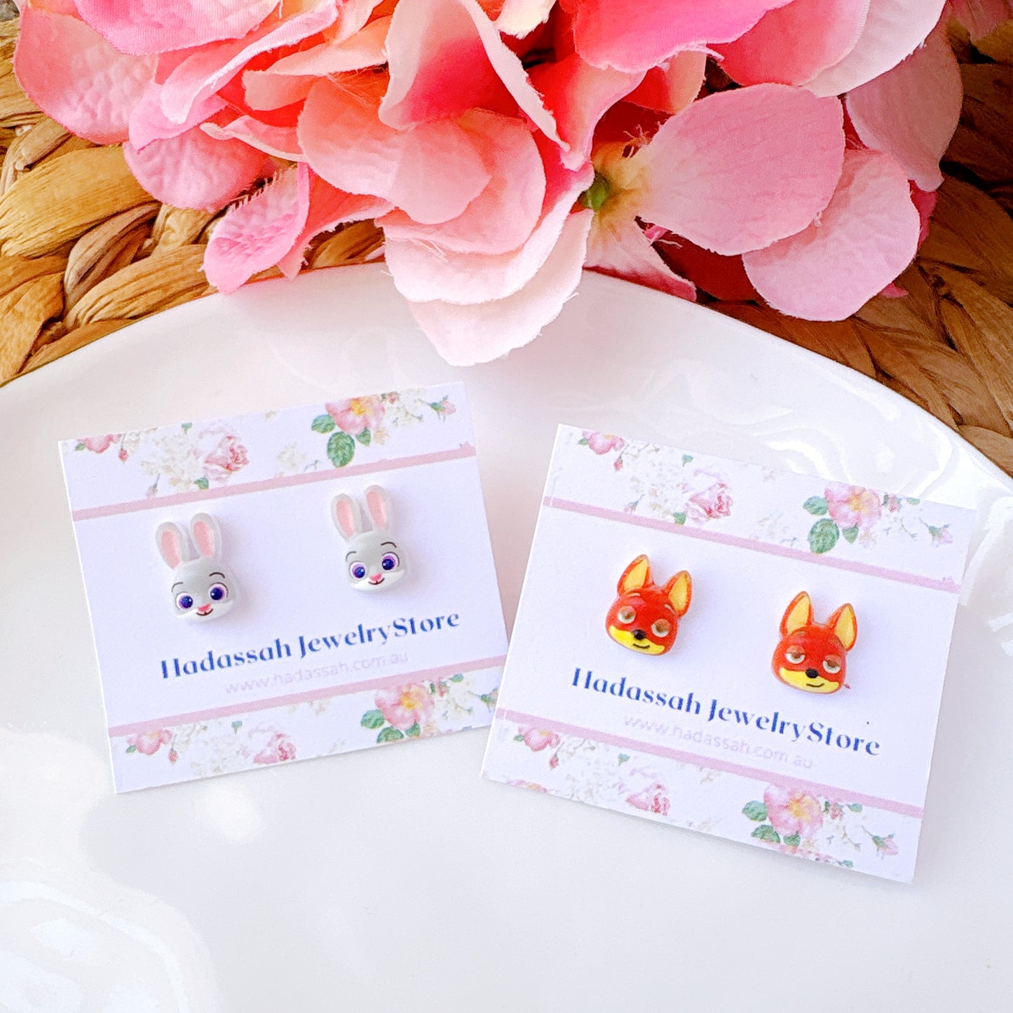 Nick Wilde Fox Hypoallergenic Stud Earrings