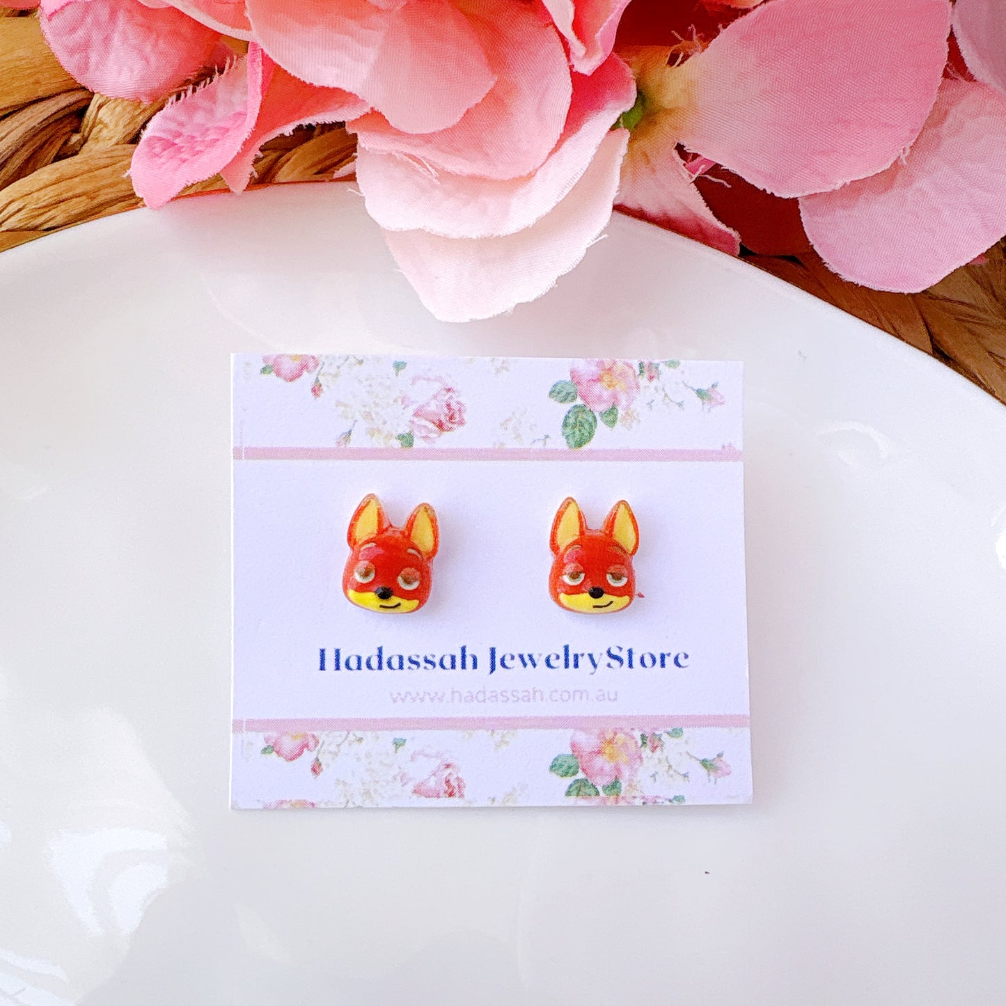 Nick Wilde Fox Hypoallergenic Stud Earrings