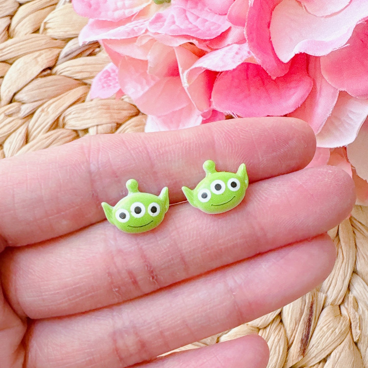 Little Green Man Toy Story Inspired Hypoallergenic Stud Earrings