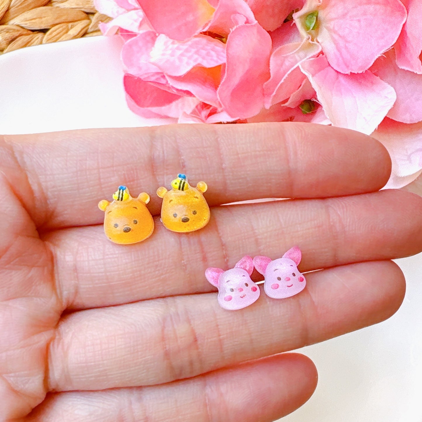 Piglet Pig Hypoallergenic Stud Earrings
