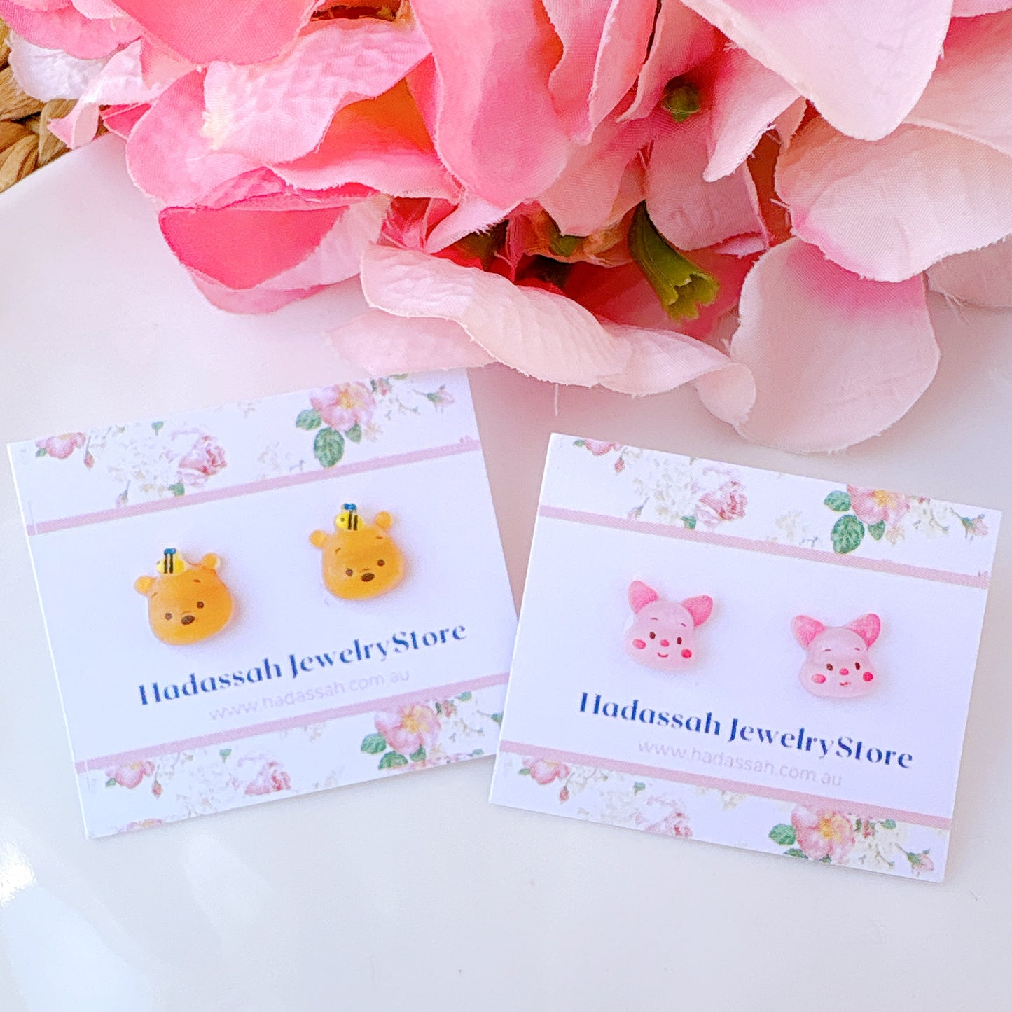 Piglet Pig Hypoallergenic Stud Earrings
