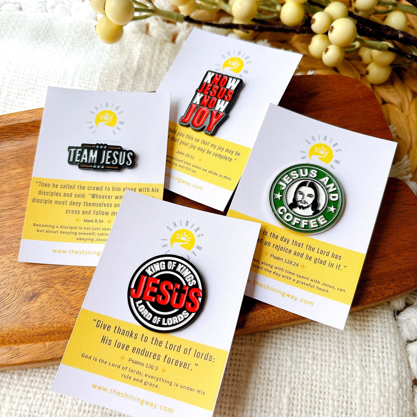 Team Jesus Enamel Pin