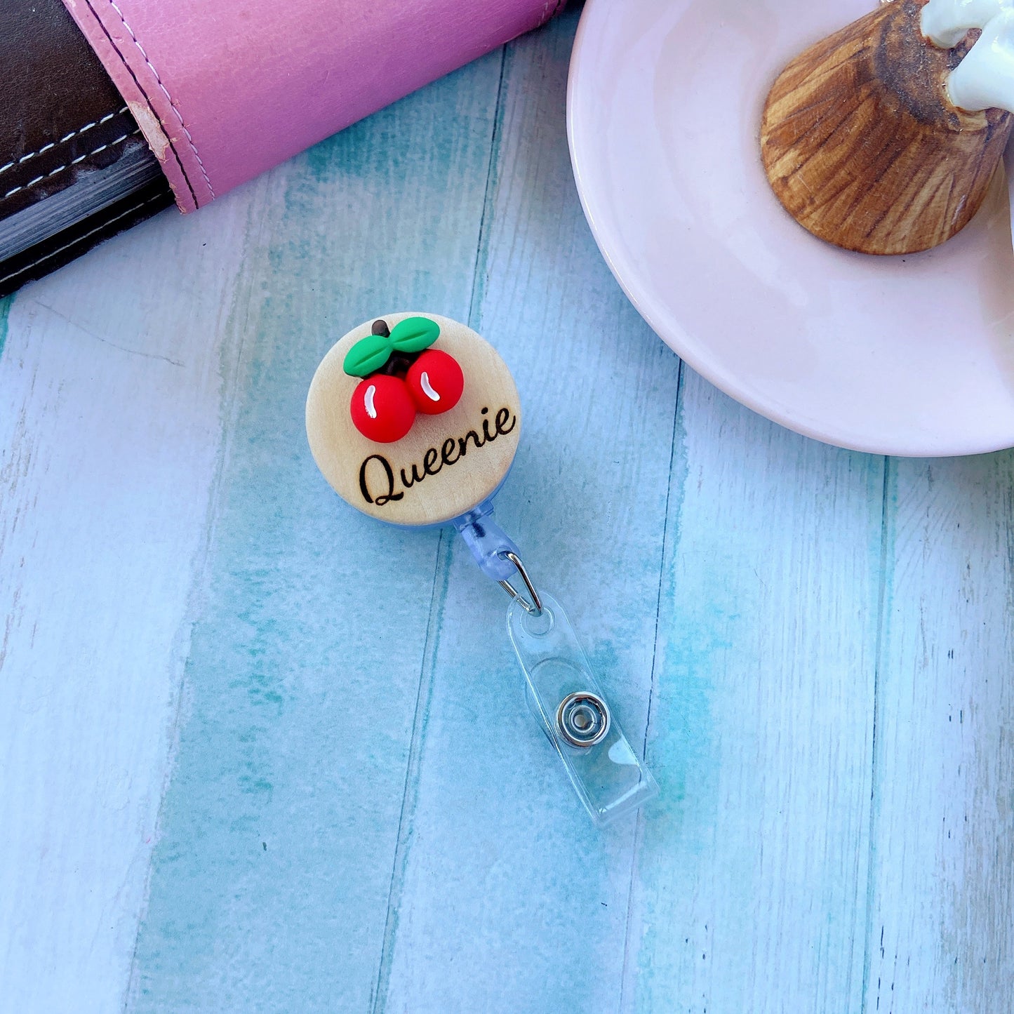 3D Banana Fruit Personalized Name Badge Reel