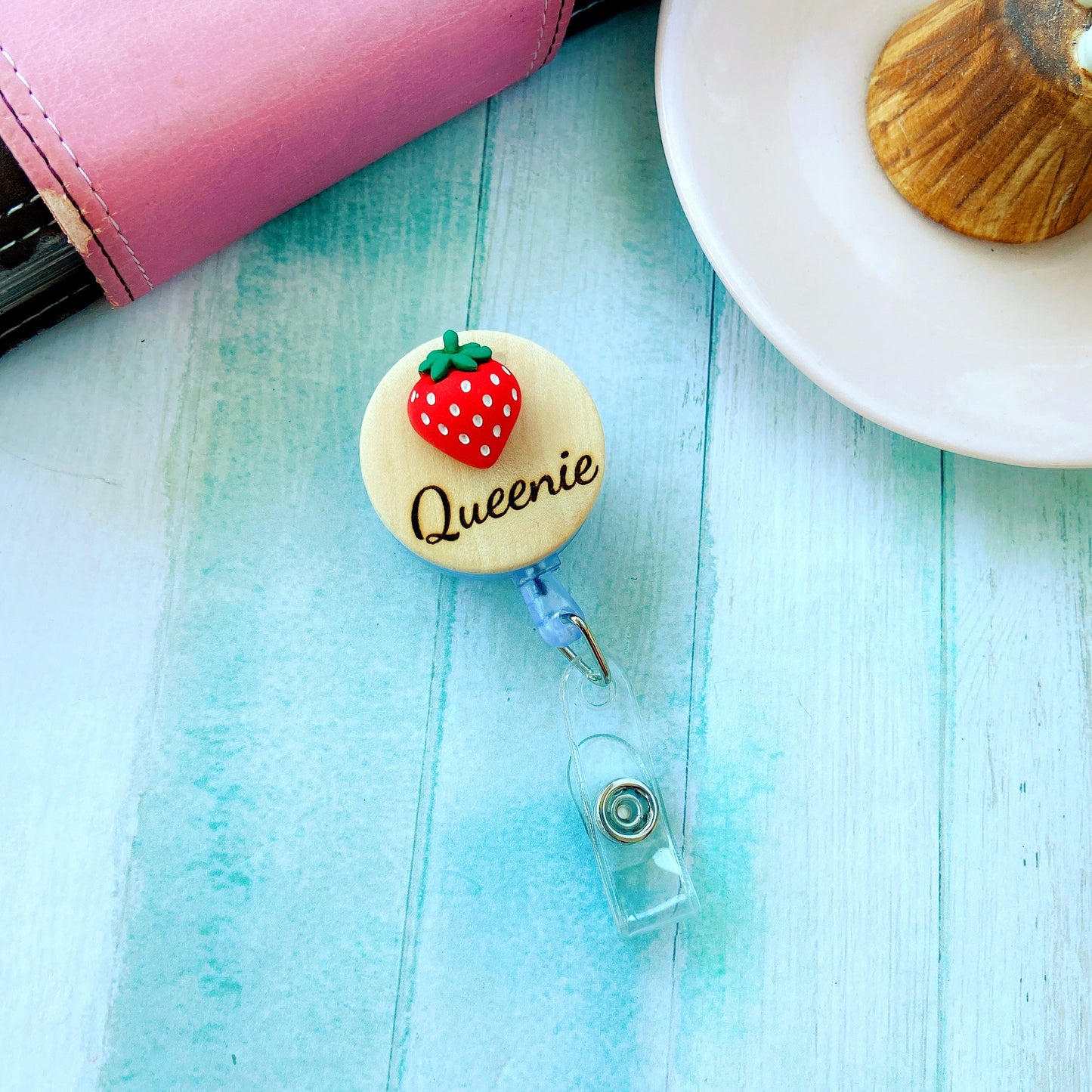 3D Banana Fruit Personalized Name Badge Reel