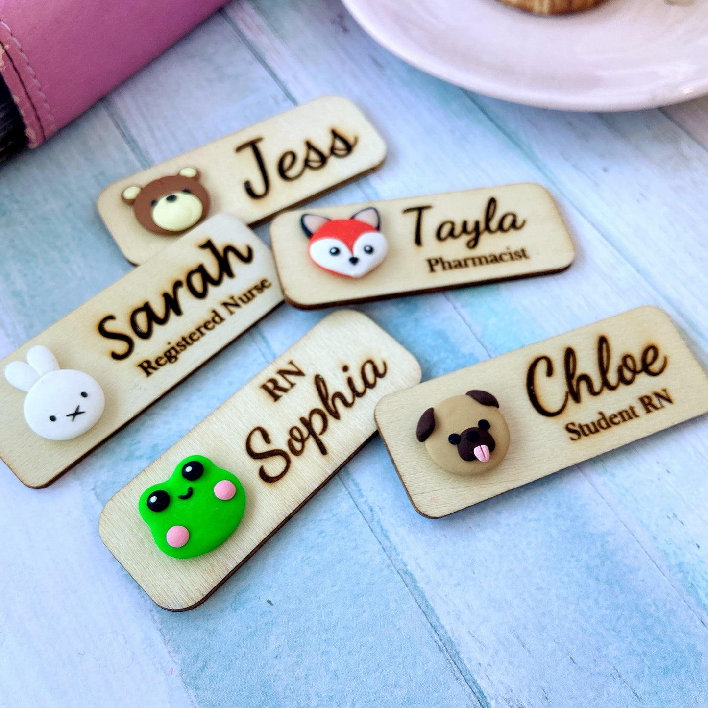 Handmade 3D Frog Personalised Name Tag